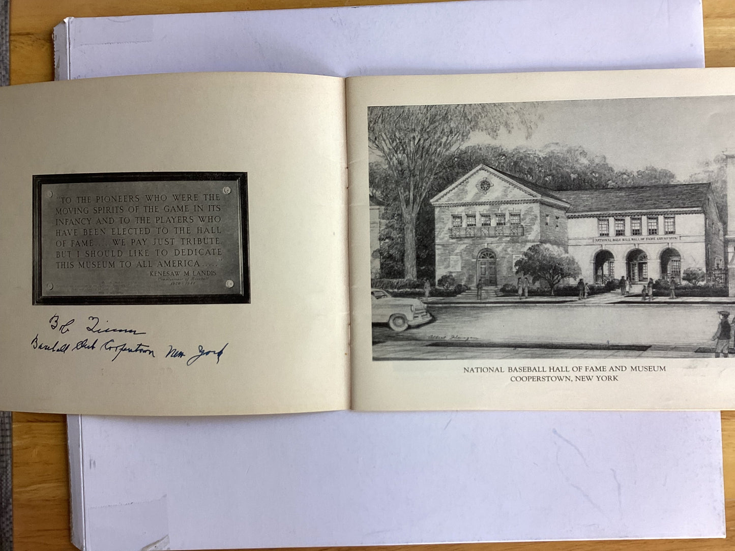 1951 Baseball Hall of Fame Yearbook Signed by Bob Quinn, Director of Hall of Fame