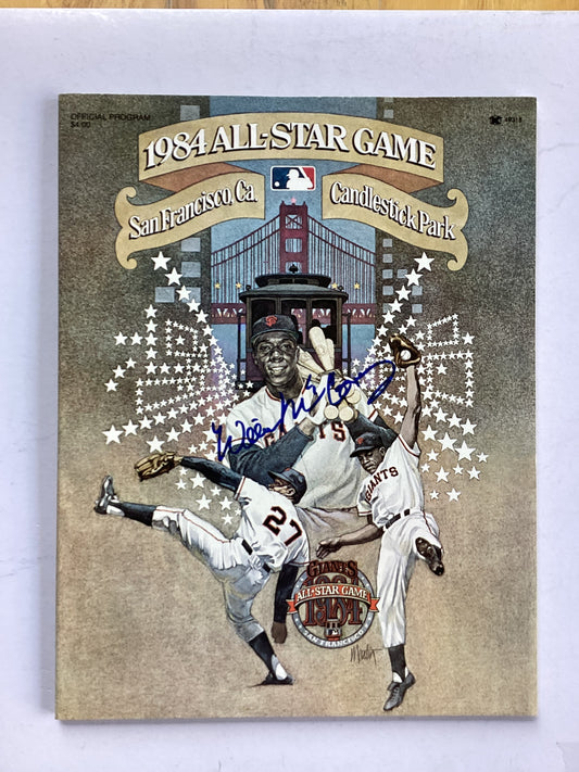 1984 All Star Game Program - Willie McCovey (Hall of Fame) San Francisco Giants