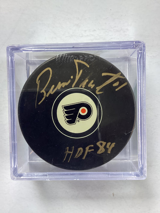 Philadelphia Flyers Signed Puck - Bernie Parent