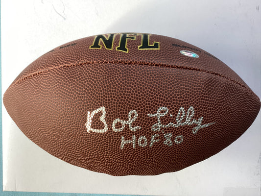 Dallas Cowboys Signed Football - Bob Lilly