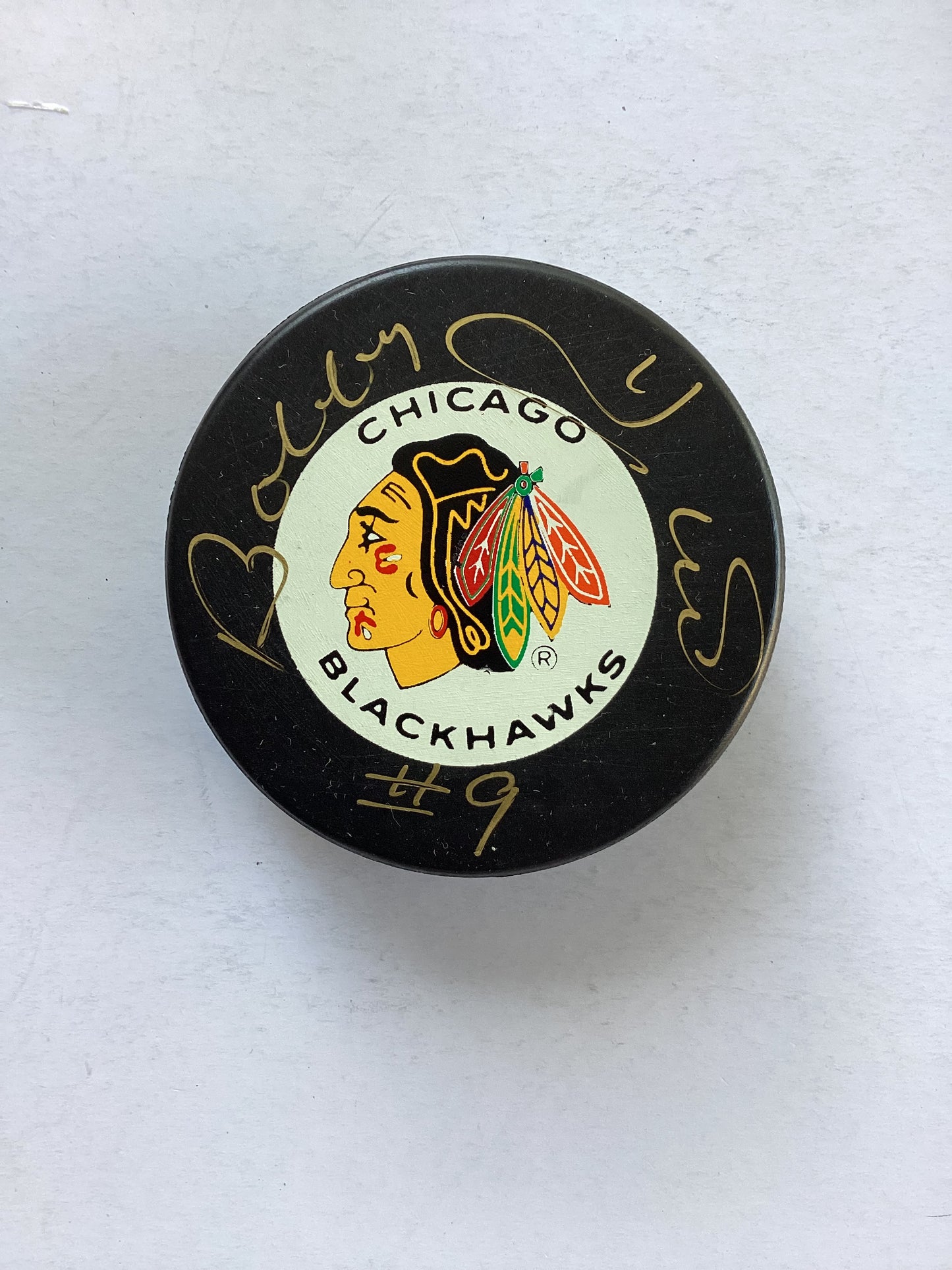 Chicago Blackhawks Signed Puck - Bobby Hull