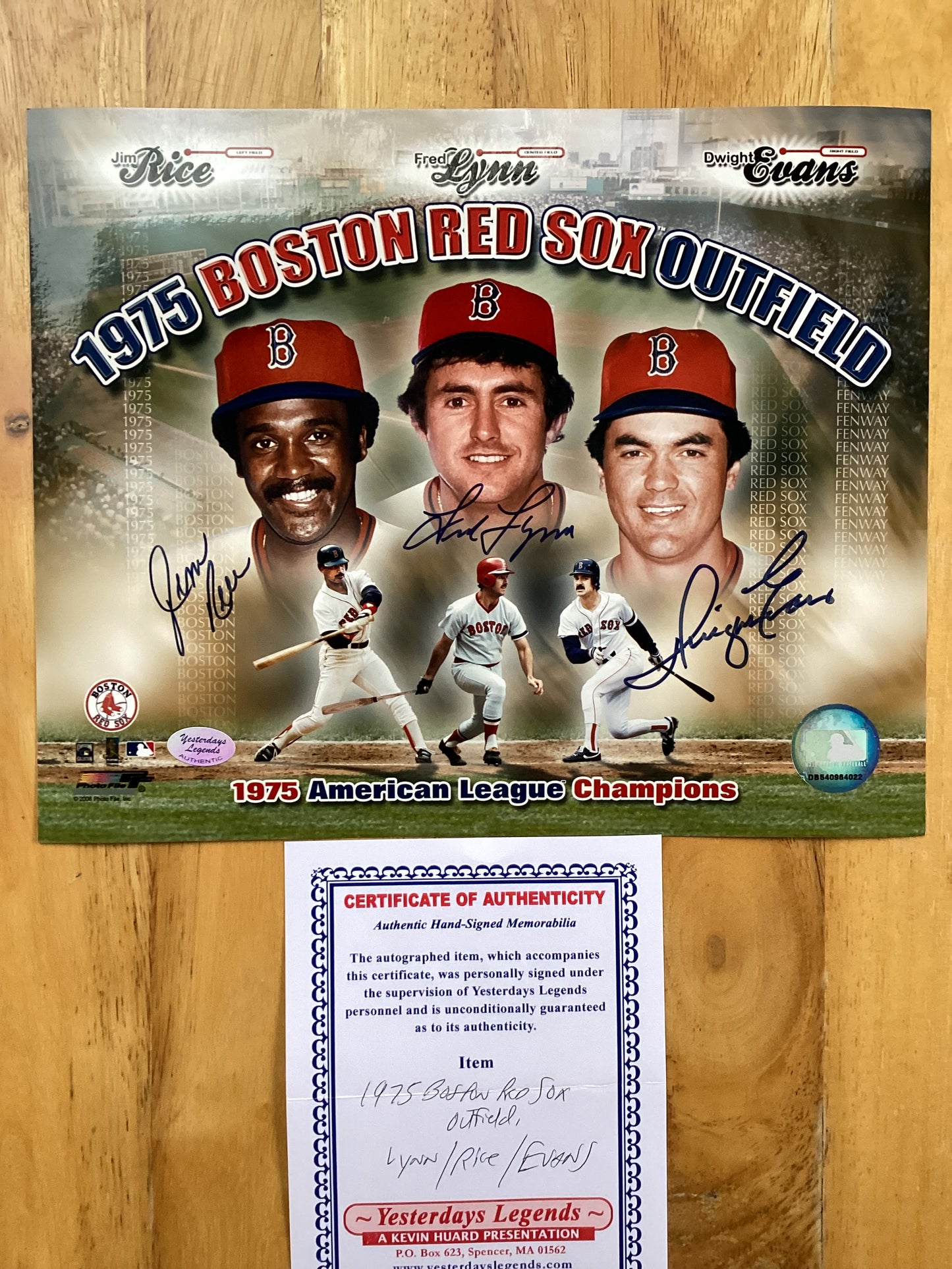 Jim Rice, Fred Lynn & Dwight Evans - Boston Red Sox