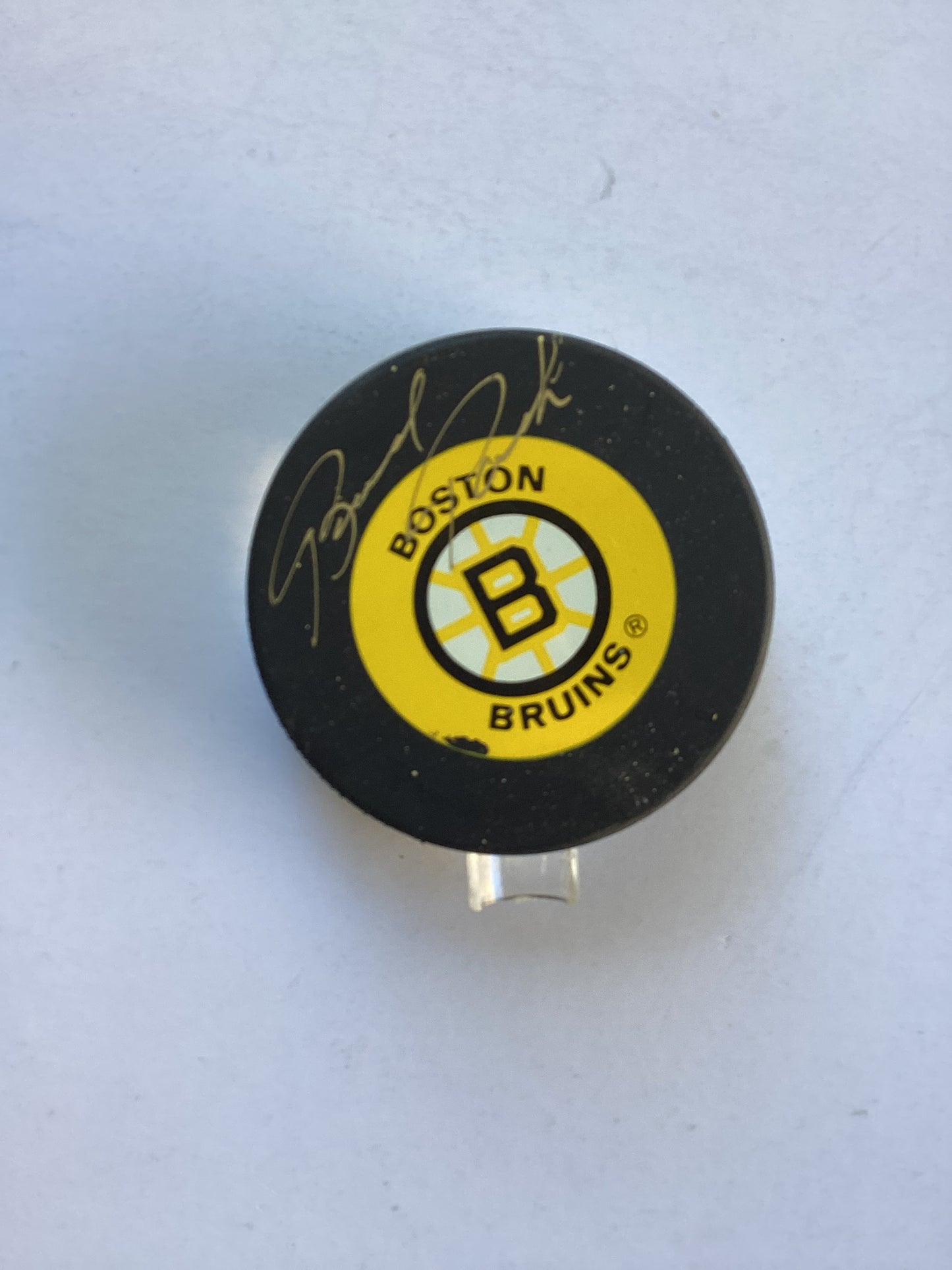 Boston Bruins Signed Puck - Brad Park