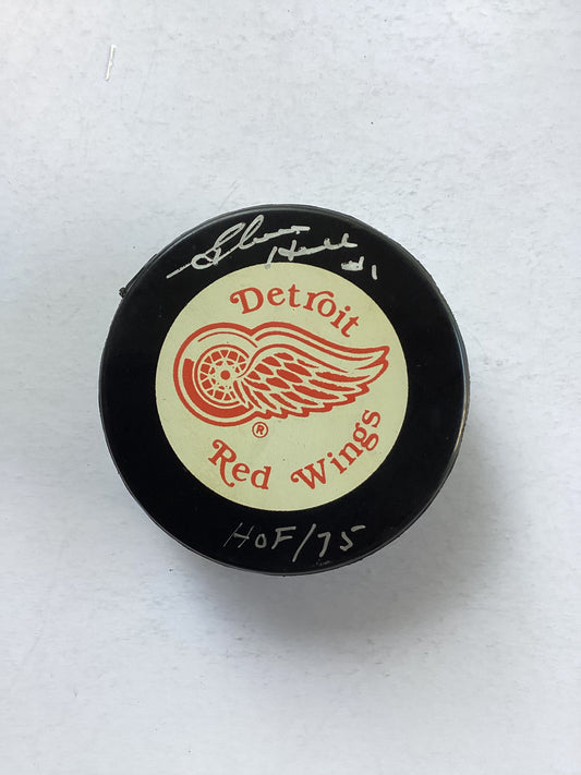 Detroit Red Wings Signed Puck - Glenn Hall