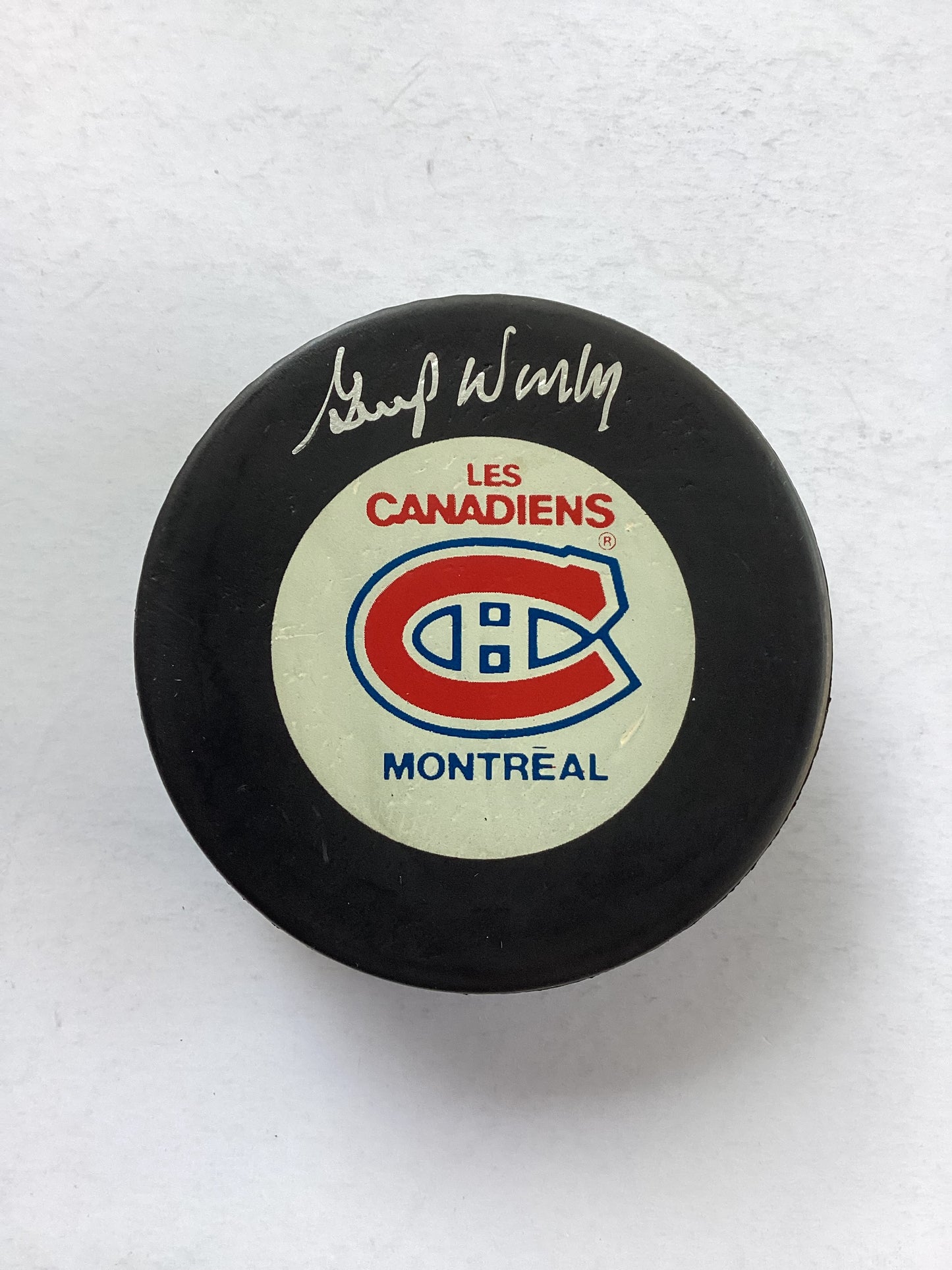 Montreal Canadians Signed Puck - Gump Worsley