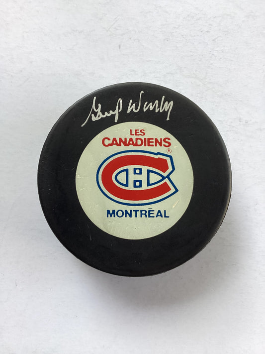 Montreal Canadians Signed Puck - Gump Worsley