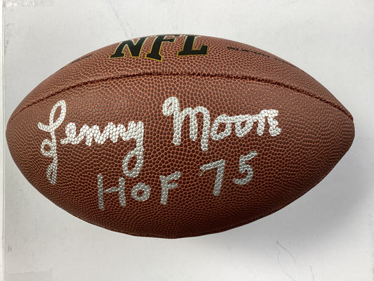 Baltimore Colts Signed Football - Lenny Moore