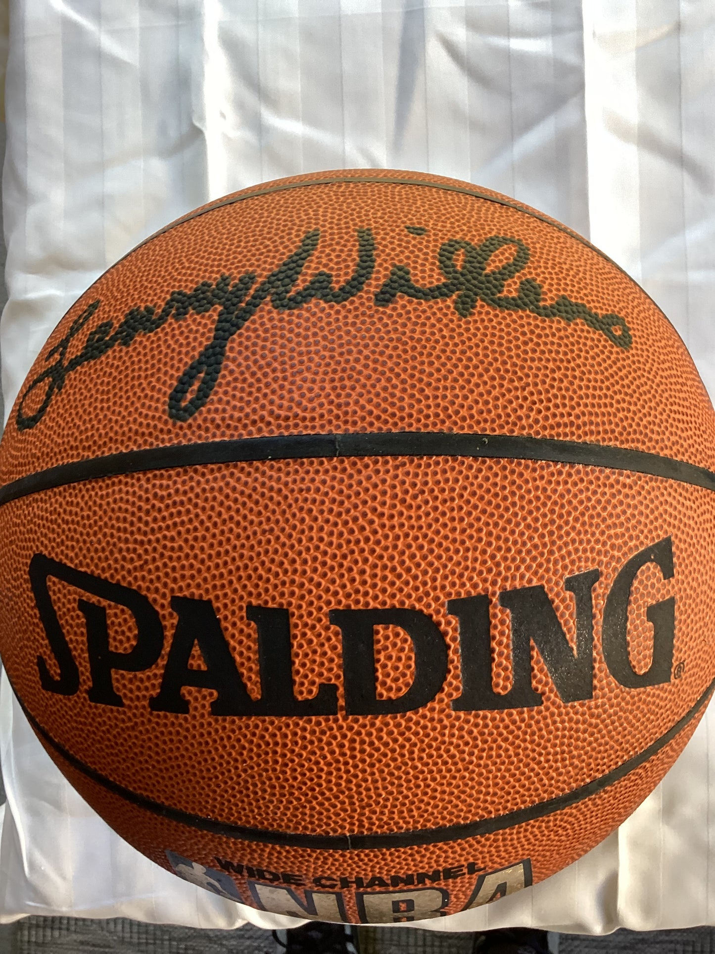 Signed Leather NBA Basketball - Lenny Wilkins