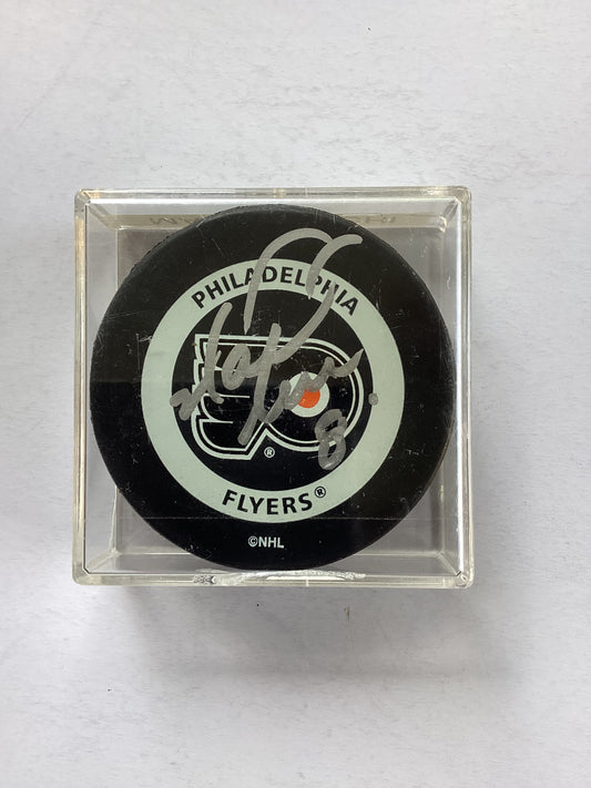 Philadelphia Flyers Signed Puck - Mark Recchi