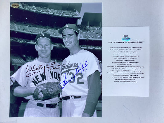 Sandy Koufax - Los Angeles Dodgers & Whitey Ford - New York Yankees