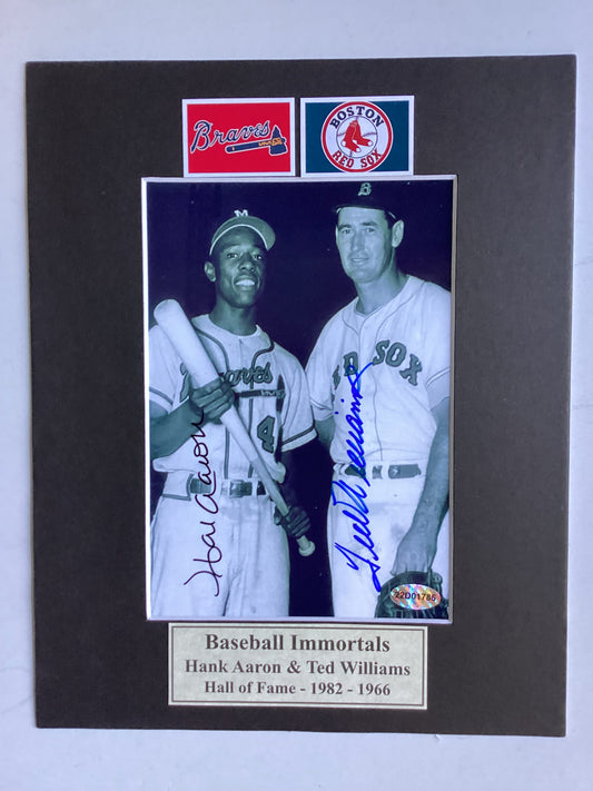 Ted Williams - Boston Red Sox & Hank Aaron - Milwaukee Braves