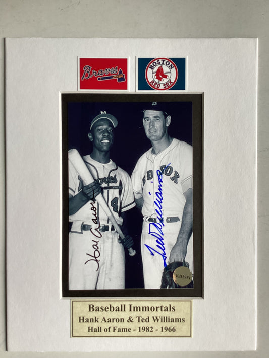 Ted Williams - Boston Red Sox & Hank Aaron - Milwaukee Braves