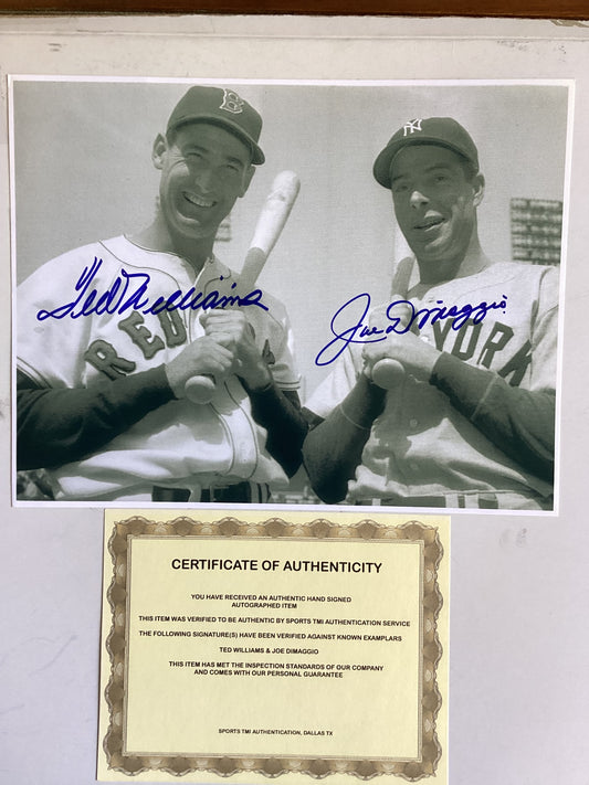 Ted Williams - Boston Red Sox & Joe DiMaggio - New York Yankees