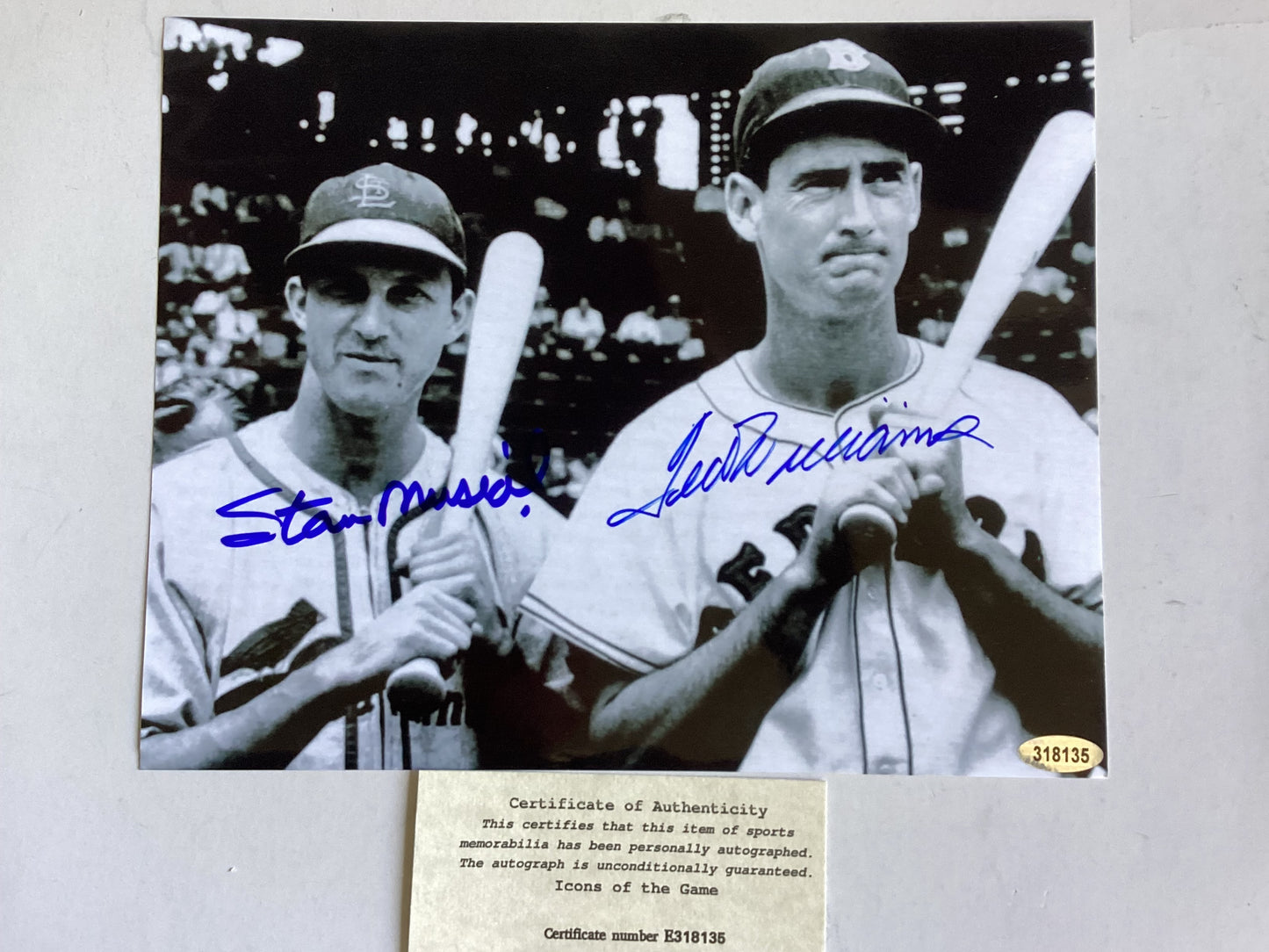 Ted Williams - Boston Red Sox & Stan Musial - St Louis Cardinals