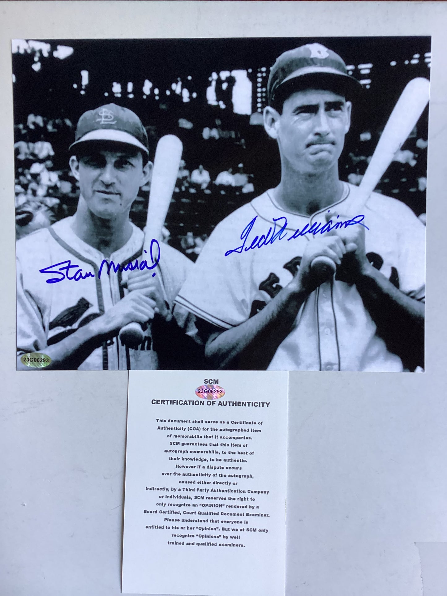 Ted Williams - Boston Red Sox & Stan Musial - St Louis Cardinals