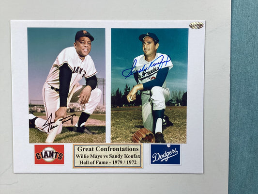 Willie Mays - San Francisco Giants & Sandy Koufax - Los Angeles Dodgers