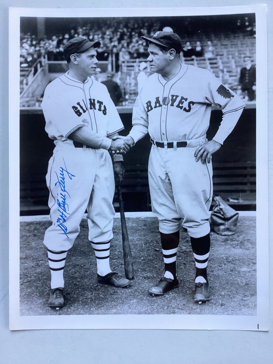 Wm Bill Terry - New York Giants (With Babe Ruth in Photo)